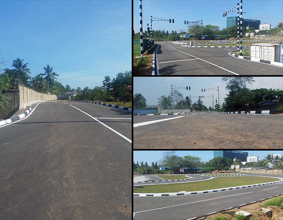 Design and Construction of proposed Driving Testing Lane and parking Area at Werahera Office Premises